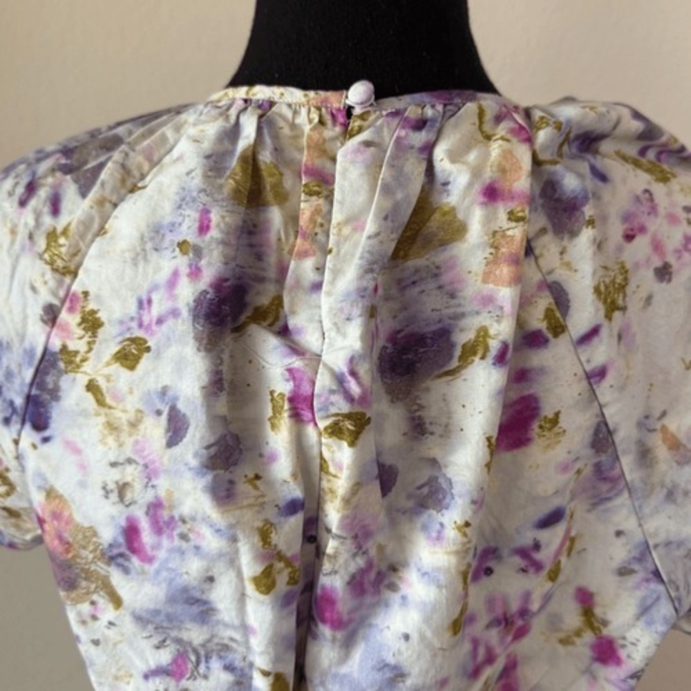 J. Crew Floral Cutout Maxi Dress Sz 10 Open Back Cottagecore Garden Peasant - Picture 13 of 13
